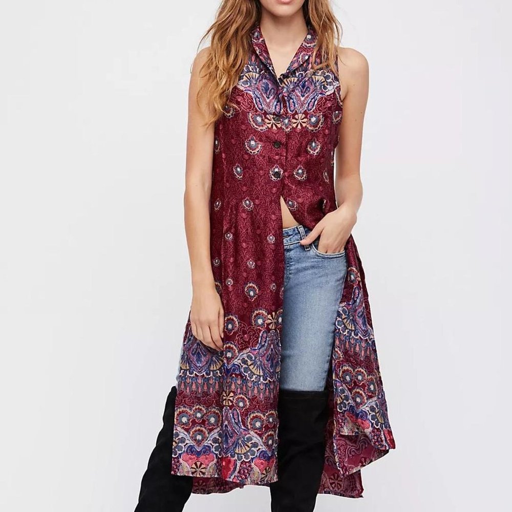 Free People Maxi Vest Dress